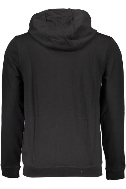 GUESS JEANS FELPA CON ZIP UOMO NERO