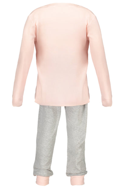 GUESS JEANS FELPA SENZA ZIP BAMBINA ROSA
