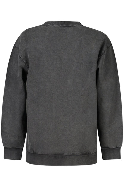 GUESS JEANS FELPA SENZA ZIP BAMBINO NERO