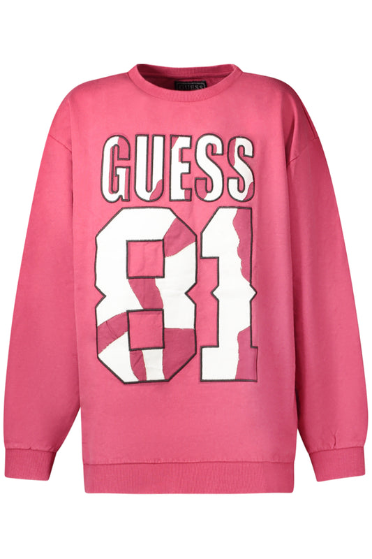 GUESS JEANS FELPA SENZA ZIP BAMBINO ROSSO