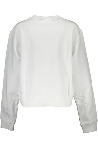 GUESS JEANS FELPA SENZA ZIP DONNA BIANCO