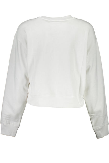 GUESS JEANS FELPA SENZA ZIP DONNA BIANCO