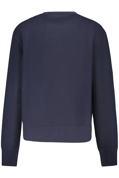 GUESS JEANS FELPA SENZA ZIP DONNA BLU