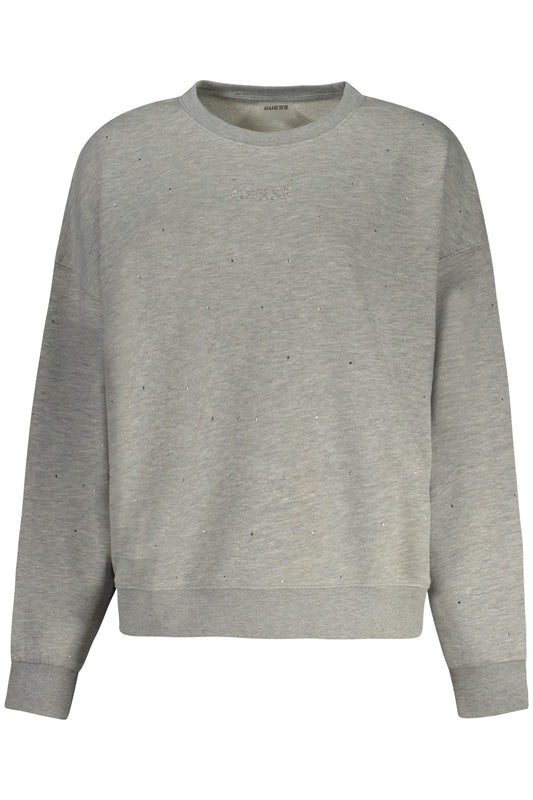 GUESS JEANS FELPA SENZA ZIP DONNA GRIGIO