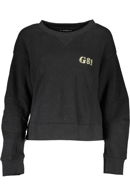 GUESS JEANS FELPA SENZA ZIP DONNA NERO