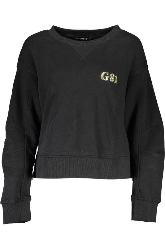 GUESS JEANS FELPA SENZA ZIP DONNA NERO