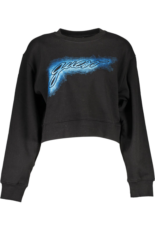 GUESS JEANS FELPA SENZA ZIP DONNA NERO