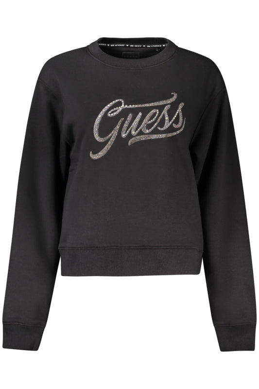 GUESS JEANS FELPA SENZA ZIP DONNA NERO