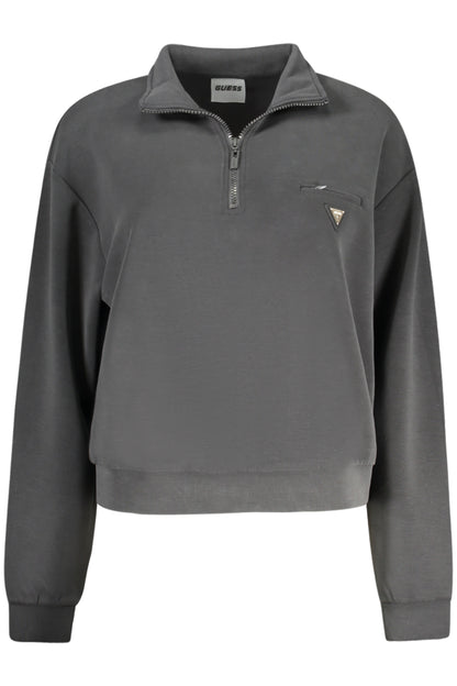 GUESS JEANS FELPA SENZA ZIP DONNA NERO