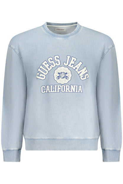 GUESS JEANS FELPA SENZA ZIP UOMO AZZURRO