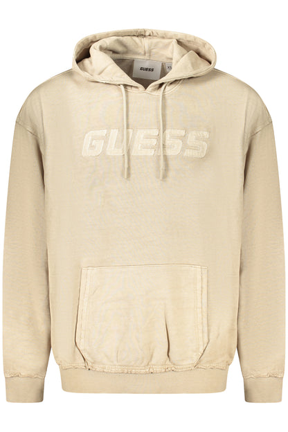 GUESS JEANS FELPA SENZA ZIP UOMO BEIGE