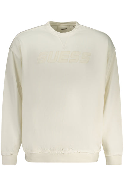 GUESS JEANS FELPA SENZA ZIP UOMO BIANCO