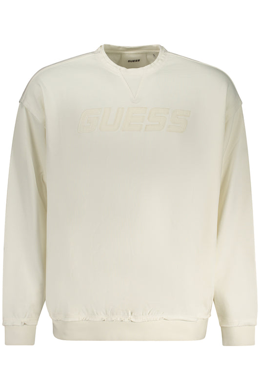 GUESS JEANS FELPA SENZA ZIP UOMO BIANCO