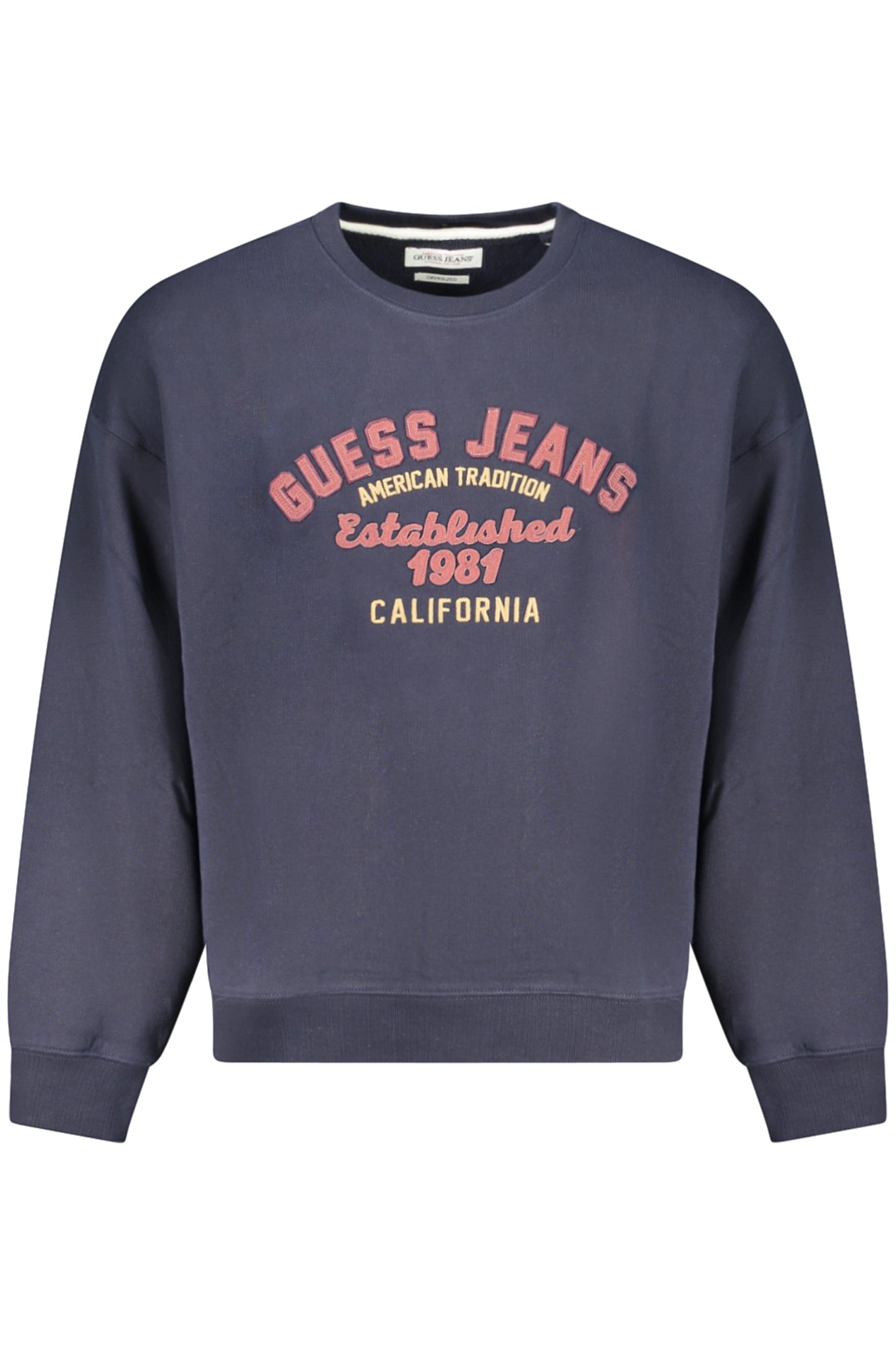 GUESS JEANS FELPA SENZA ZIP UOMO BLU