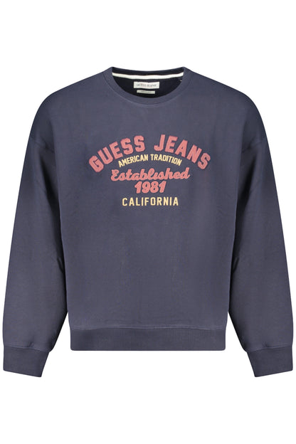 GUESS JEANS FELPA SENZA ZIP UOMO BLU