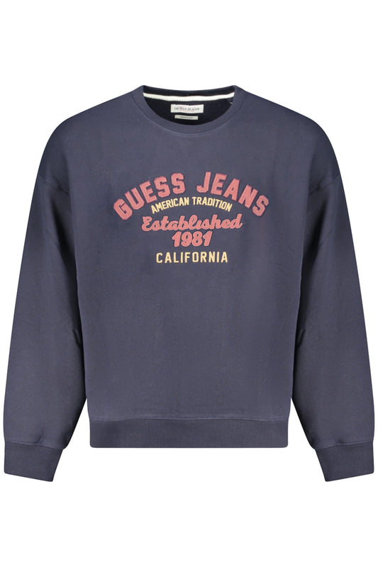 GUESS JEANS FELPA SENZA ZIP UOMO BLU