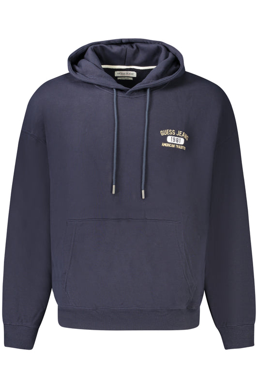 GUESS JEANS FELPA SENZA ZIP UOMO BLU