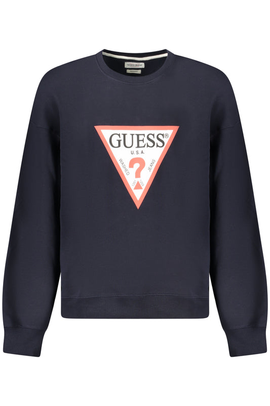 GUESS JEANS FELPA SENZA ZIP UOMO BLU