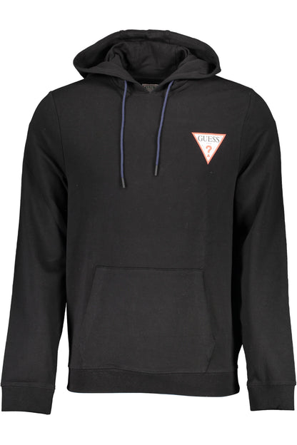 GUESS JEANS FELPA SENZA ZIP UOMO NERO