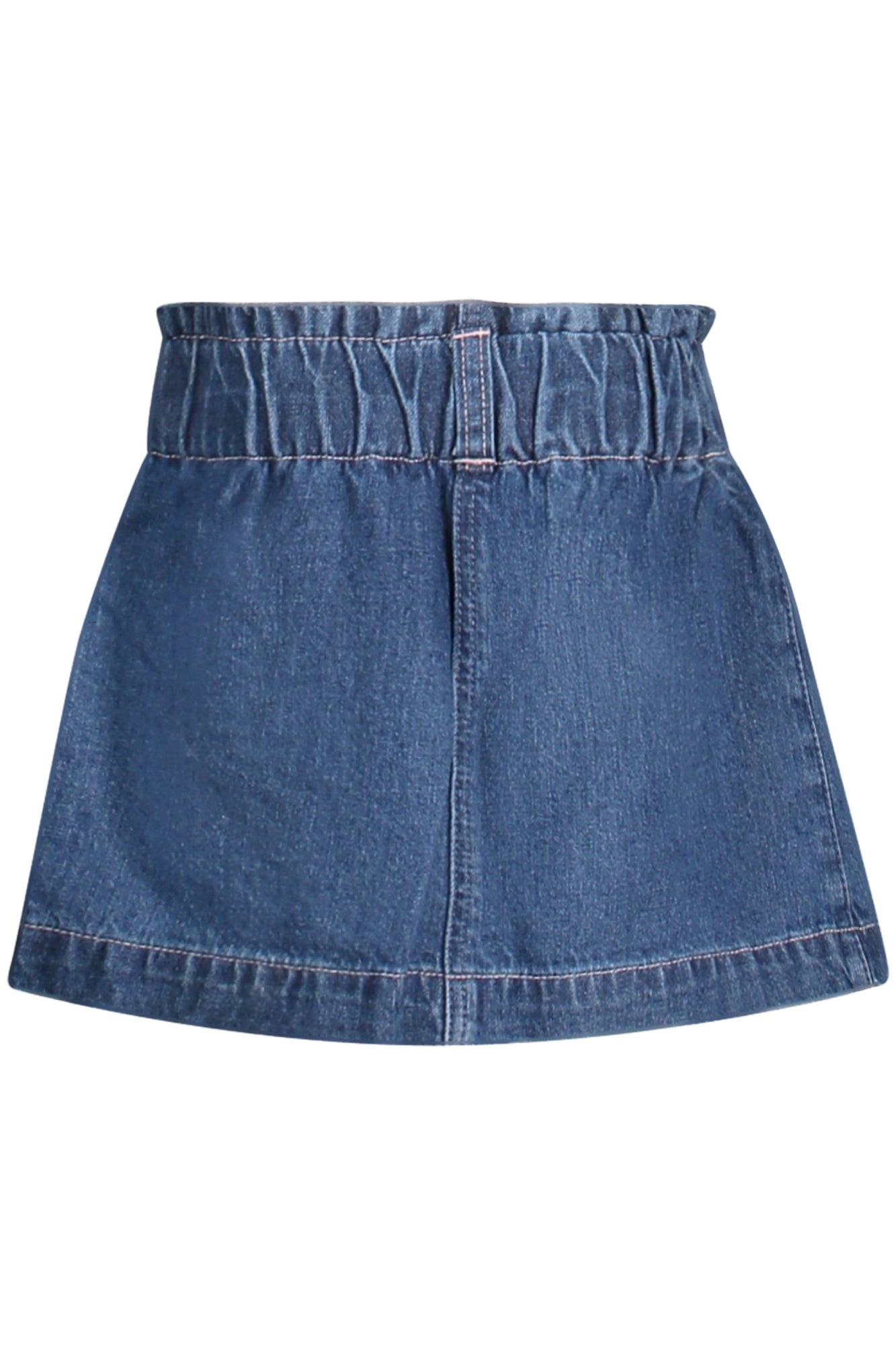 GUESS JEANS GONNA CORTA BAMBINA BLU