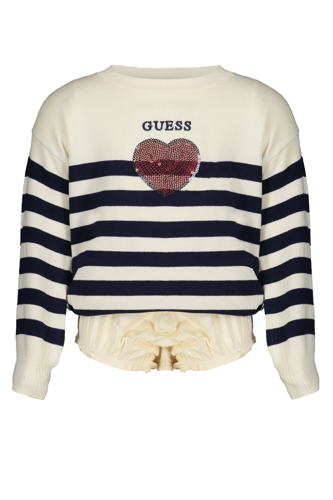GUESS JEANS MAGLIA BAMBINA BIANCO