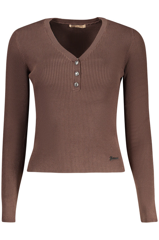 GUESS JEANS MAGLIA DONNA MARRONE
