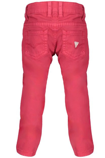 GUESS JEANS PANTALONE BAMBINO ROSSO