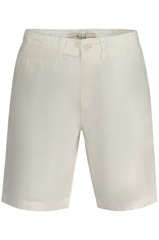 GUESS JEANS PANTALONE BERMUDA UOMO BIANCO