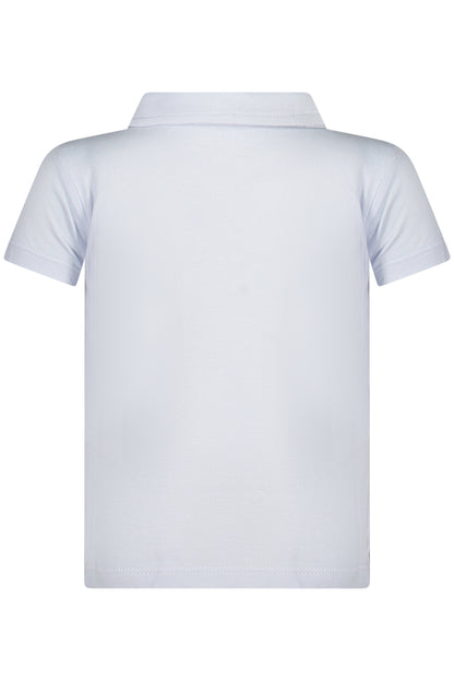GUESS JEANS POLO MANICHE CORTE BAMBINO AZZURRO