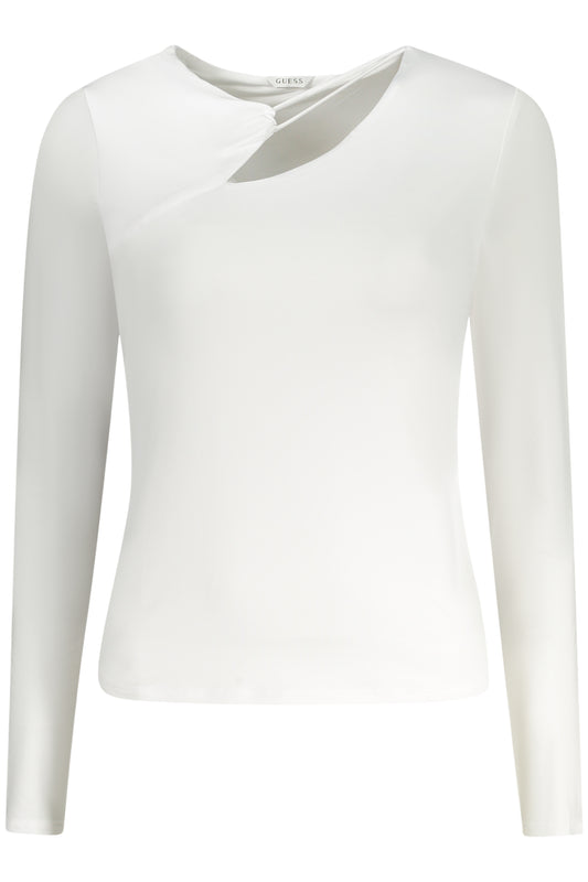 GUESS JEANS T-SHIRT MANICHE LUNGHE DONNA BIANCO