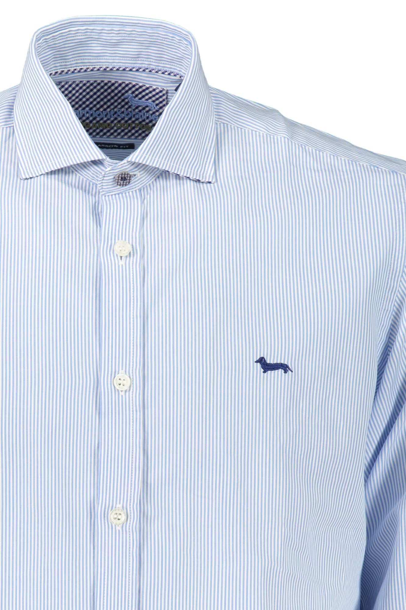HARMONT & BLAINE CAMICIA MANICHE LUNGHE UOMO AZZURRO