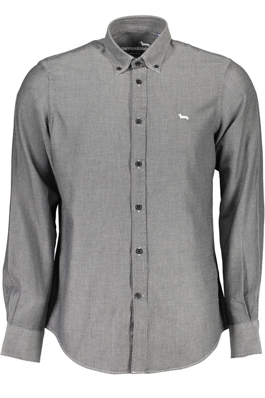 HARMONT & BLAINE CAMICIA MANICHE LUNGHE UOMO NERO