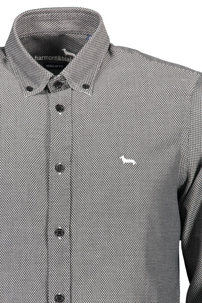 HARMONT & BLAINE CAMICIA MANICHE LUNGHE UOMO NERO