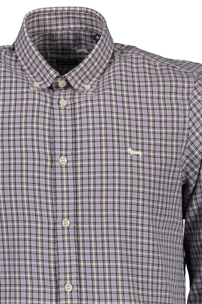 HARMONT & BLAINE CAMICIA MANICHE LUNGHE UOMO VIOLA