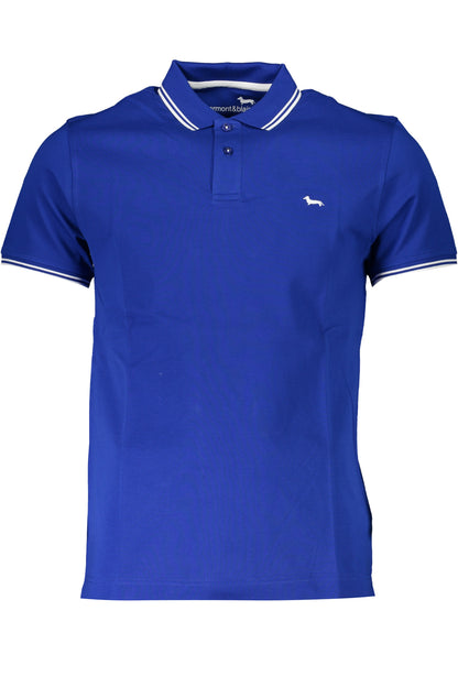 HARMONT & BLAINE POLO MANICHE CORTE UOMO BLU