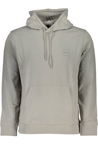 HUGO BOSS FELPA SENZA ZIP UOMO GRIGIO