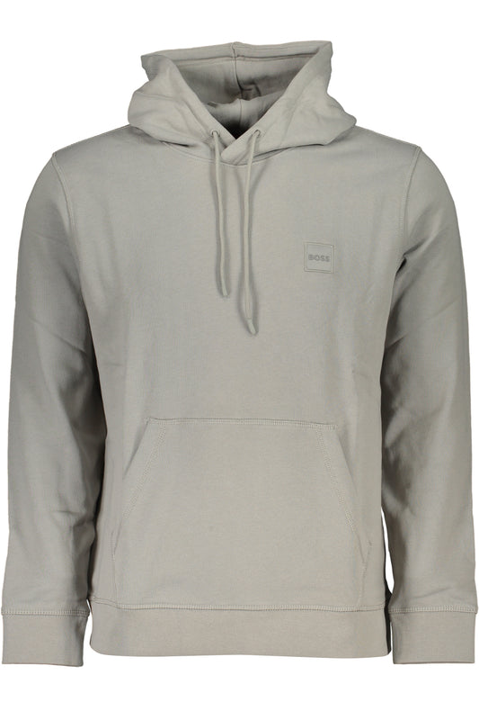 HUGO BOSS FELPA SENZA ZIP UOMO GRIGIO