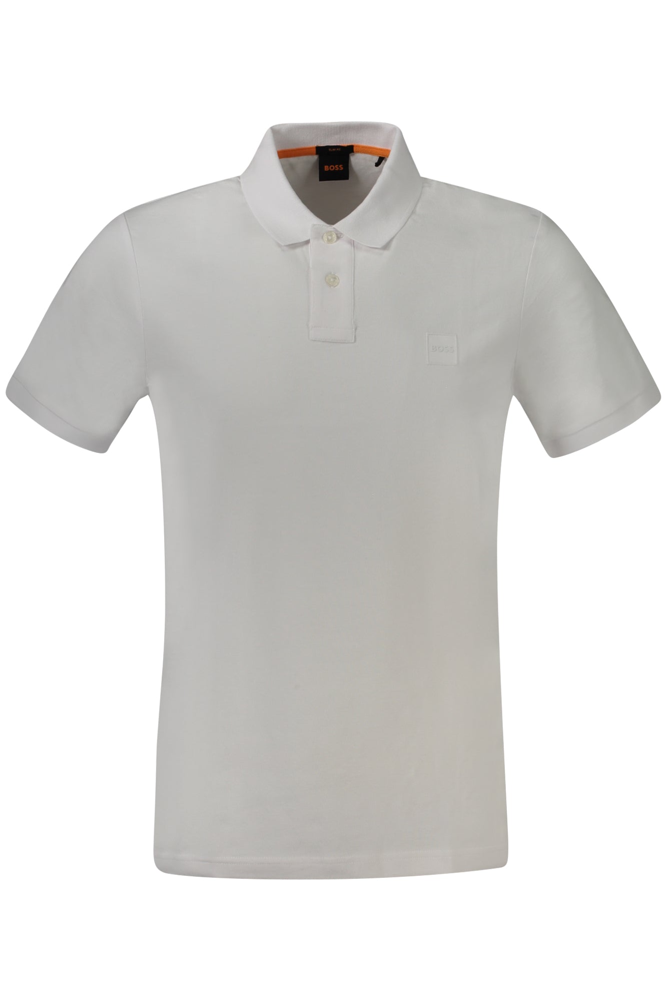 HUGO BOSS POLO MANICHE CORTE UOMO BIANCO