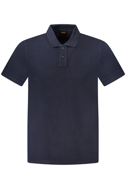 HUGO BOSS POLO MANICHE CORTE UOMO BLU