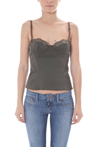 JOHN GALLIANO TOP DONNA VERDE