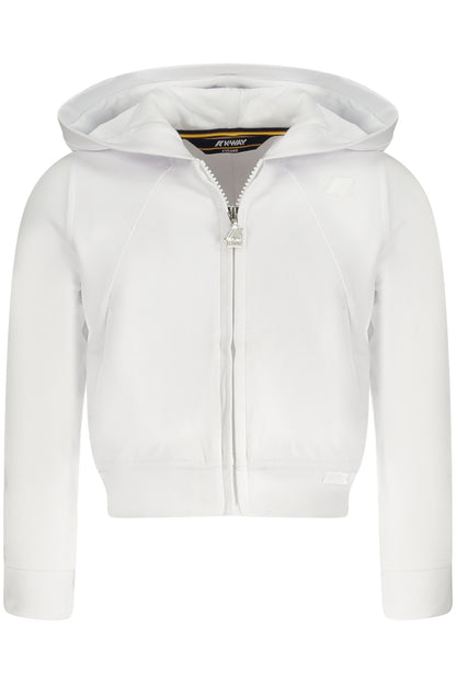 K-WAY FELPA CON ZIP BAMBINA BIANCO