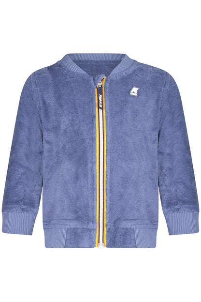 K-WAY FELPA CON ZIP BAMBINO BLU
