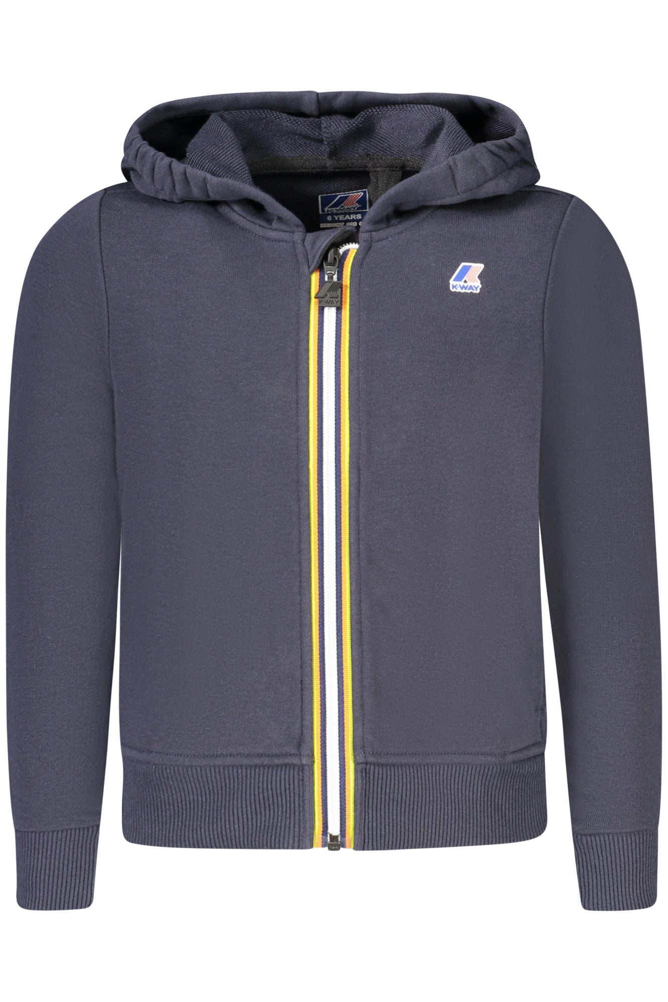 K-WAY FELPA CON ZIP BAMBINO BLU