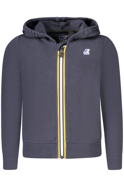 K-WAY FELPA CON ZIP BAMBINO BLU
