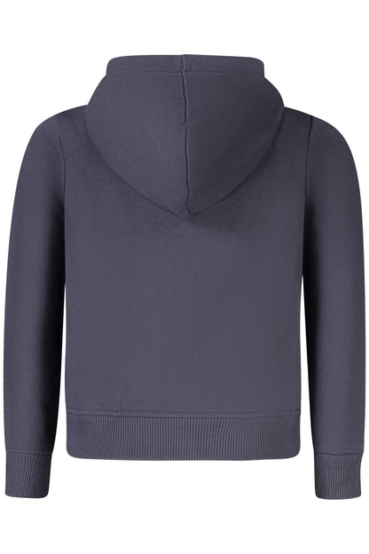 K-WAY FELPA CON ZIP BAMBINO BLU