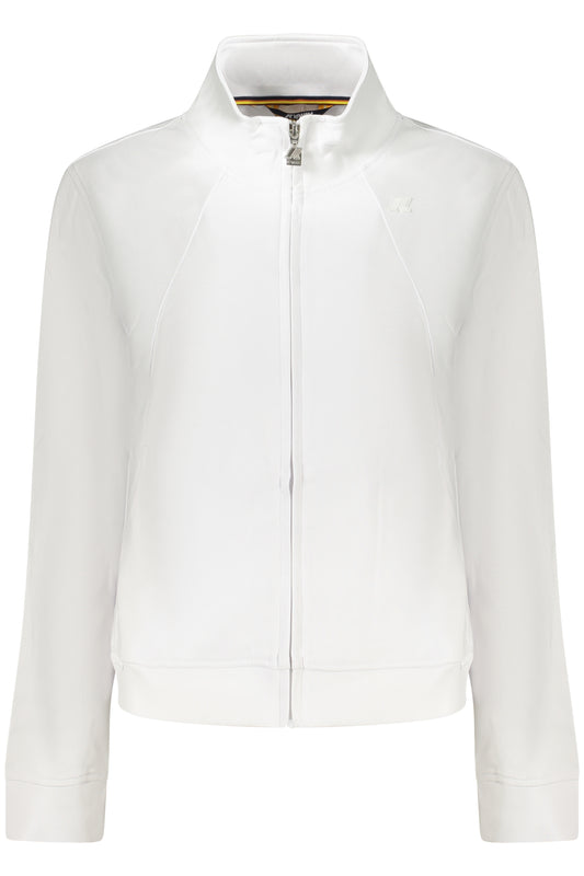K-WAY FELPA CON ZIP DONNA BIANCO