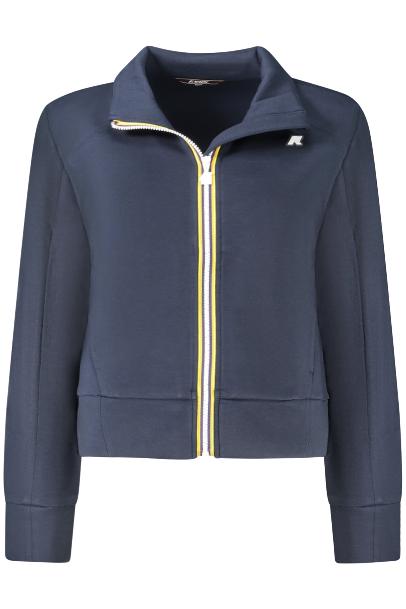 K-WAY FELPA CON ZIP DONNA BLU