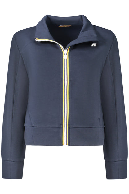 K-WAY FELPA CON ZIP DONNA BLU