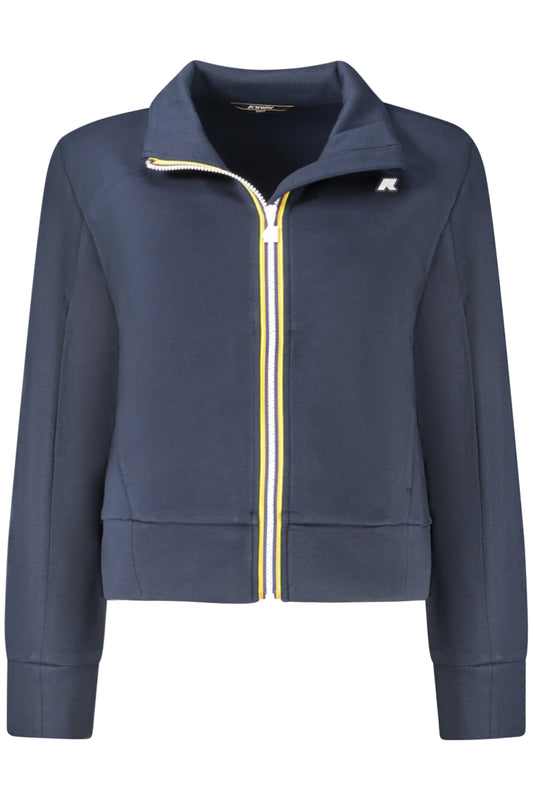 K-WAY FELPA CON ZIP DONNA BLU