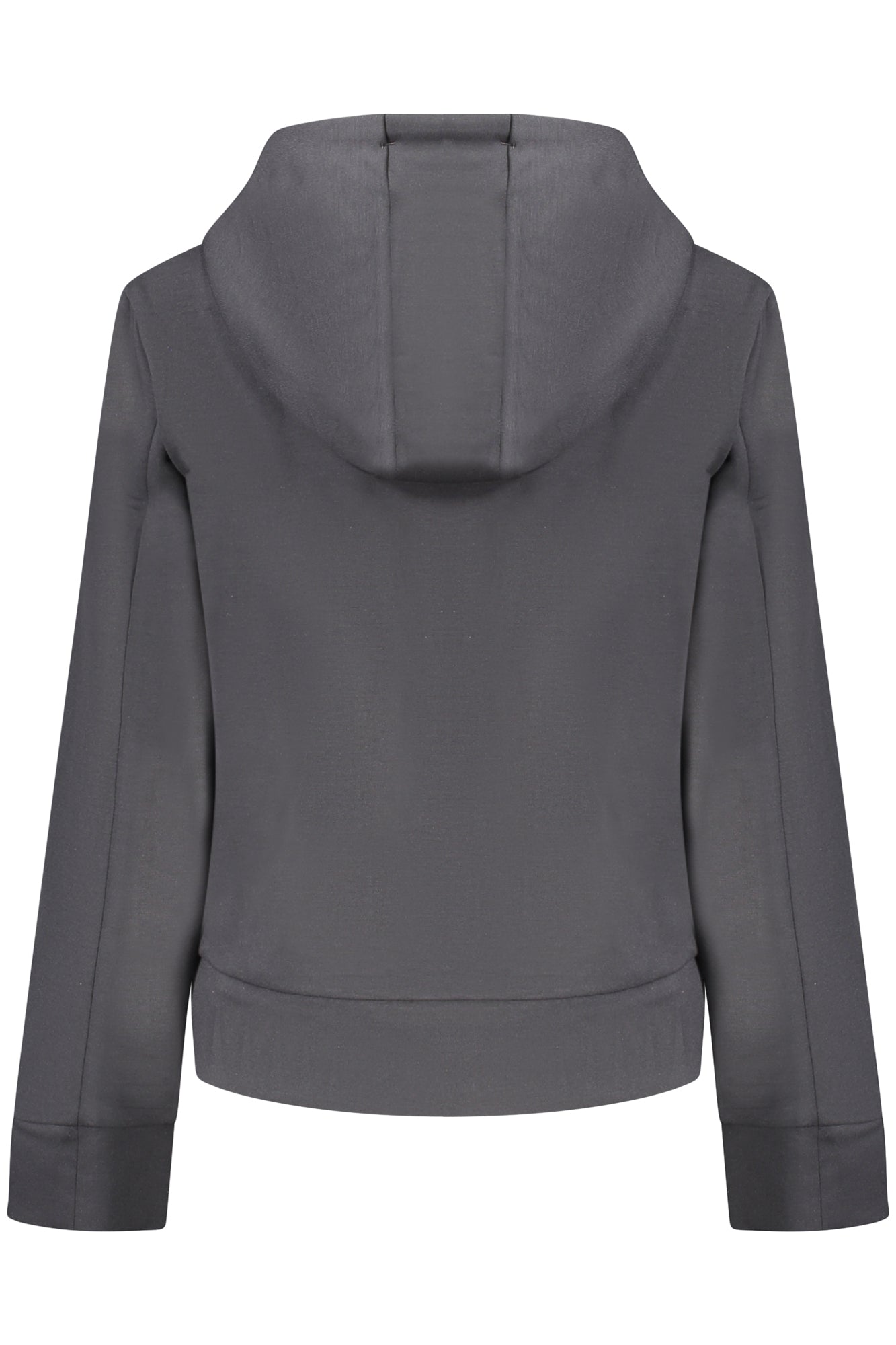 K-WAY FELPA CON ZIP DONNA NERO